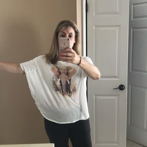 Flutter tee adorbs elephant print Chelsea & Violet